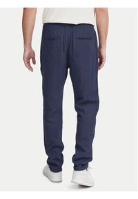 !SOLID - Solid Spodnie materiałowe 21107170 Granatowy Regular Fit. Kolor: niebieski. Materiał: len, wiskoza #9