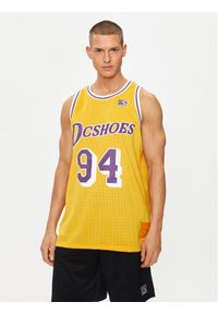 DC Tank top Showtime Jersey ADYKT03229 Żółty Regular Fit. Kolor: żółty. Materiał: syntetyk #1