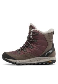 Merrell Śniegowce Antora Sneaker Boot Wp J066930 Bordowy. Kolor: czerwony. Materiał: materiał