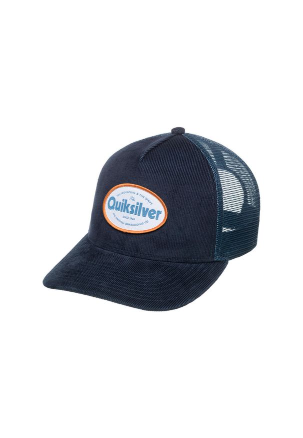 Quiksilver - Czapka Snapback dla Mężczyzn HAPPY FRENCH HOURS Czarny. Kolor: niebieski. Materiał: poliester, bawełna, materiał