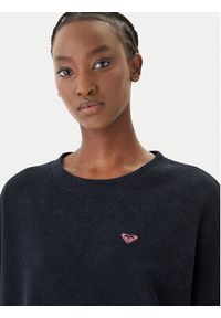 Roxy Bluzka Eastside Midweight ERJKT04381 Czarny Boxy Fit. Kolor: czarny. Materiał: bawełna, syntetyk #3