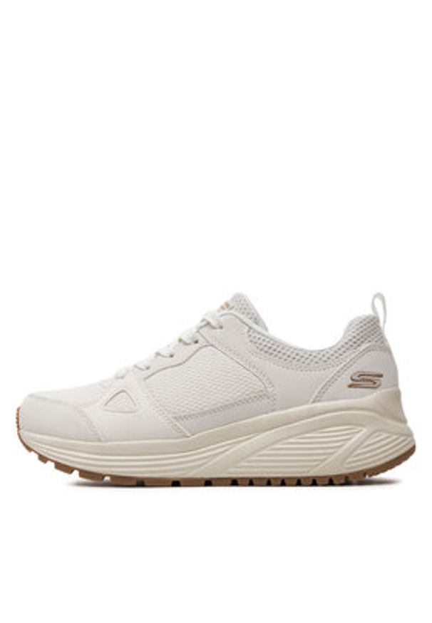 skechers - Skechers Sneakersy Bobs Sparrow 2.0-Retro Clean 117268/OFWT Biały. Kolor: biały. Materiał: mesh, materiał