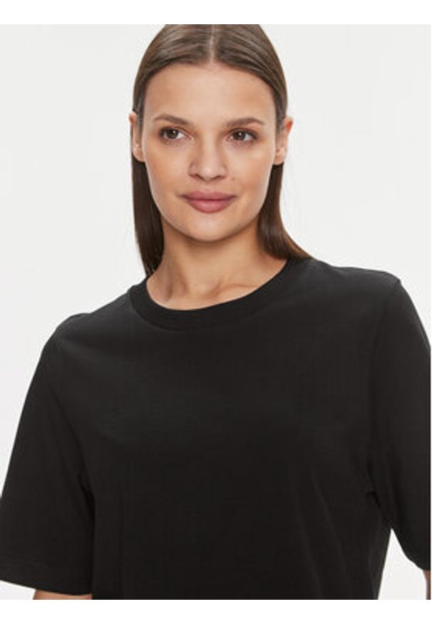 United Colors of Benetton - United Colors Of Benetton T-Shirt 3BL0E17G5 Czarny Boxy Fit. Kolor: czarny. Materiał: bawełna