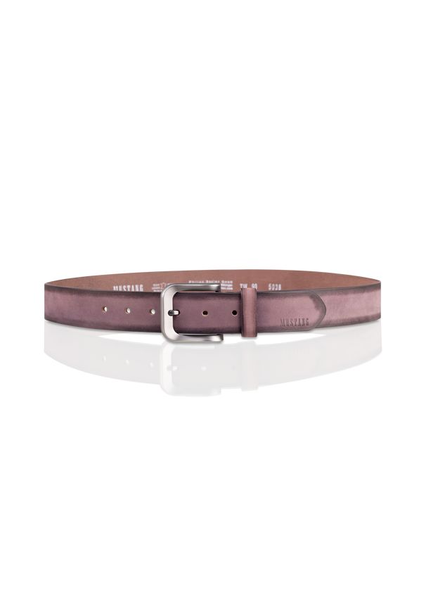Mustang - MUSTANG PASEK SKÓRZANY MUS-M5038 0441 40mm Ledergürtel. Materiał: skóra