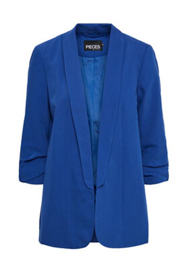 Pieces Marynarka 17090996 Niebieski Regular Fit. Kolor: niebieski. Materiał: syntetyk