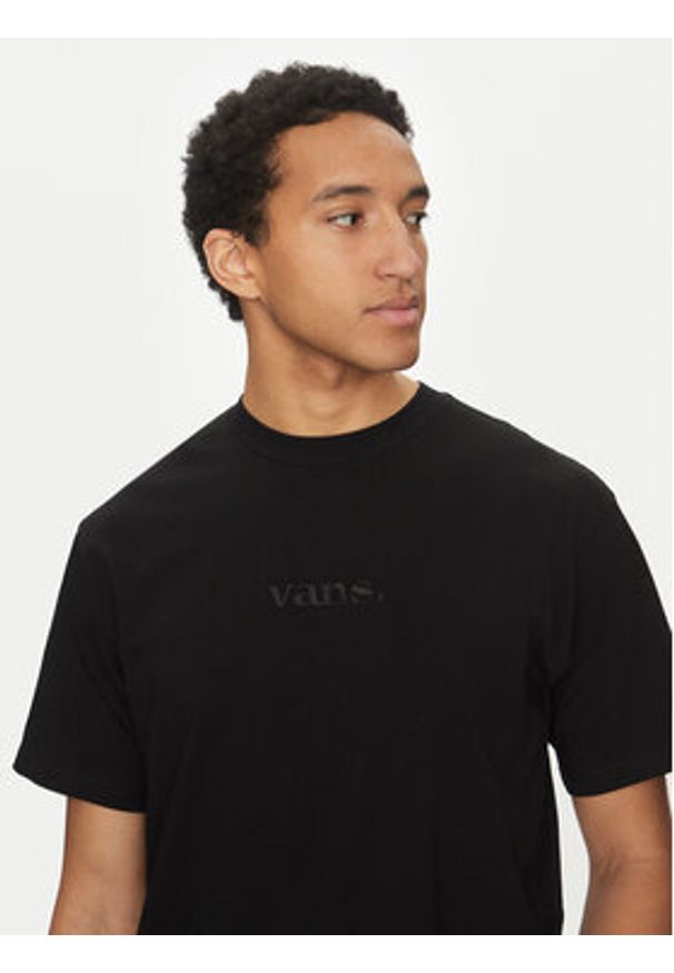 Vans T-Shirt Essential VN000HPZ Czarny Loose Fit. Kolor: czarny. Materiał: bawełna
