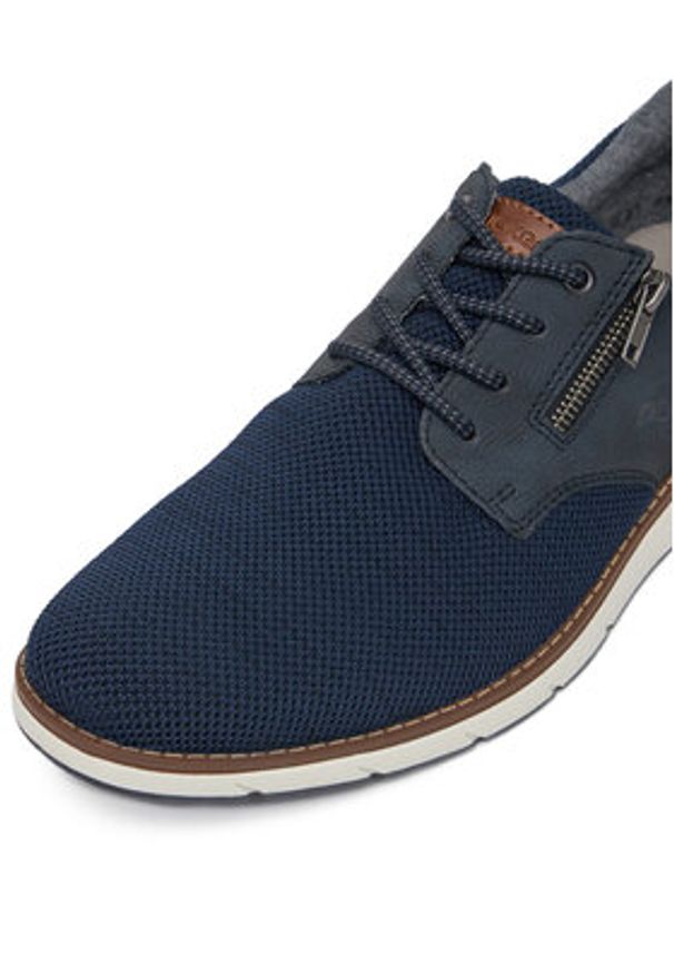Rieker Sneakersy 11311-14 Granatowy. Kolor: niebieski. Materiał: materiał