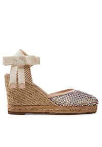 LE SILLA - Le Silla Espadryle Gilda 0423U060M1PPSAS158 Beżowy. Kolor: beżowy. Materiał: materiał
