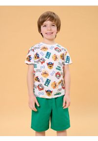 Sinsay - Koszulka PAW Patrol - biały. Kolor: biały. Długość rękawa: krótki rękaw. Długość: krótkie. Wzór: motyw z bajki