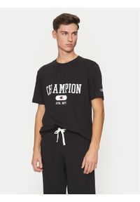 Champion T-Shirt 220432 Czarny Regular Fit. Kolor: czarny. Materiał: bawełna #1