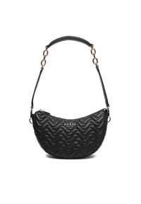 Guess Torebka Melisandra HWQG96 53180 Czarny. Kolor: czarny. Materiał: skórzane