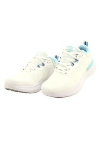 White Buty Sportowe American Club WT102/22 białe niebieskie. Kolor: wielokolorowy, niebieski, biały. Materiał: materiał. Sport: turystyka piesza