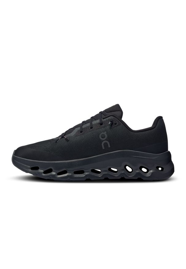 On - Sneakersy męskie ON Cloudtilt Black | Eclipse. Okazja: na co dzień, na spacer. Kolor: czarny. Materiał: materiał. Szerokość cholewki: normalna. Sport: turystyka piesza