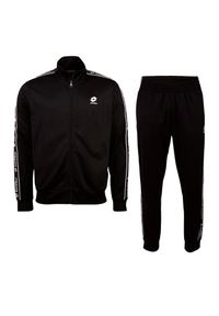 LOTTO - Dres męski sportowy Lotto CAVIAR. Kolor: czarny. Materiał: dresówka. Sport: fitness