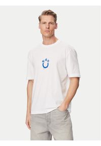 Hugo - HUGO T-Shirt Norizom 50560112 Biały Regular Fit. Kolor: biały. Materiał: bawełna #1