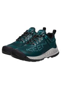 keen - Buty trekkingowe damskie Keen Nxis Evo Wp niskie wodoodporne zielone. Kolor: niebieski