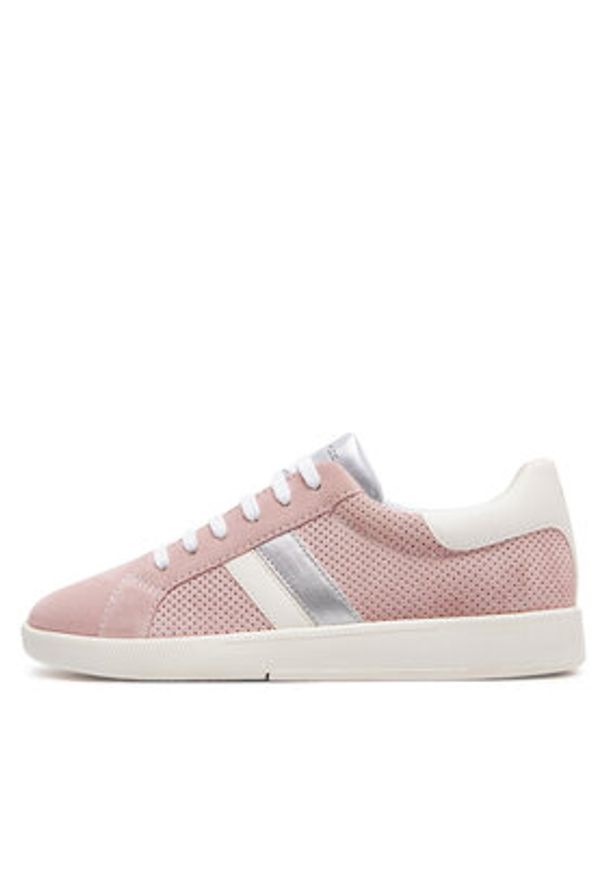 Geox Sneakersy D Meleda D36UGB 022BC C8105 Różowy. Kolor: różowy. Materiał: skóra