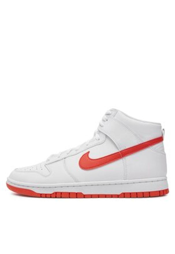 Nike Sneakersy Dunk Hi Retro DV0828 100 Biały. Kolor: biały. Materiał: skóra