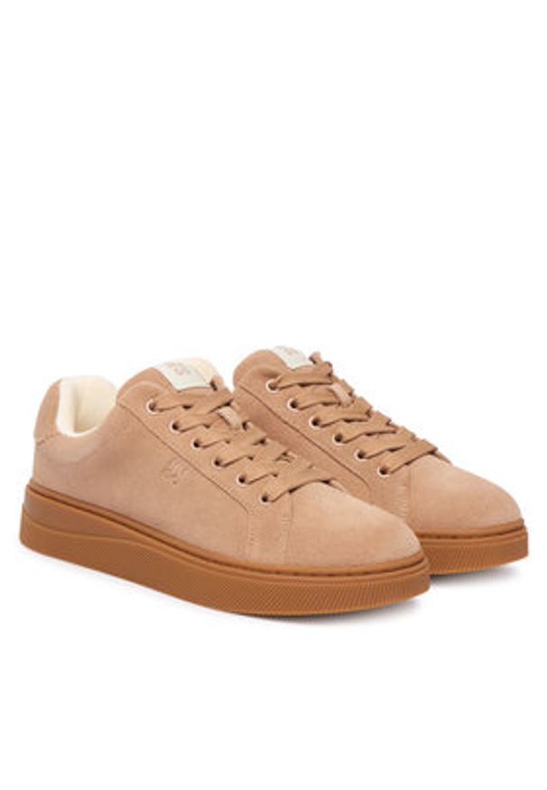 Hugo - HUGO Sneakersy Lyzz 50557844 Écru. Materiał: skóra, zamsz