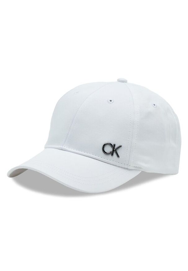 Calvin Klein Czapka z daszkiem K50K510342 Biały. Kolor: biały. Materiał: materiał, bawełna