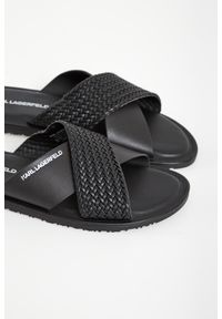 Karl Lagerfeld - Klapki męskie skórzane KARL LAGERFELD. Materiał: skóra #4