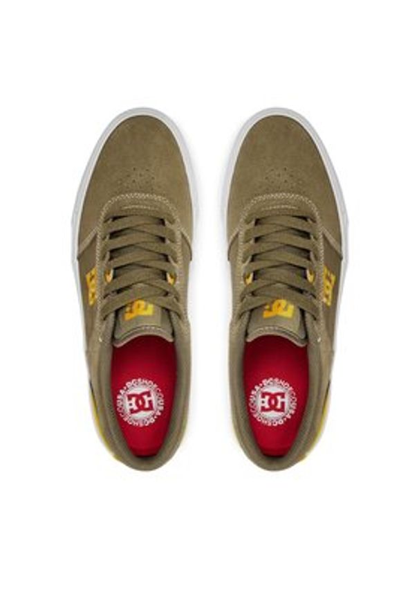 DC Tenisówki Teknic S ADYS300739 Khaki. Kolor: brązowy. Materiał: zamsz, skóra