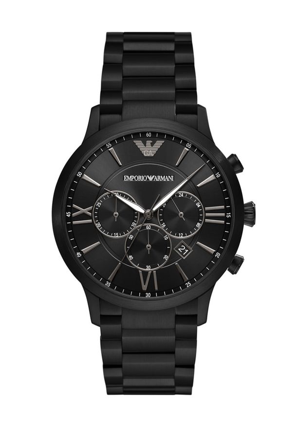Emporio Armani - Zegarek AR11349. Kolor: czarny. Materiał: materiał