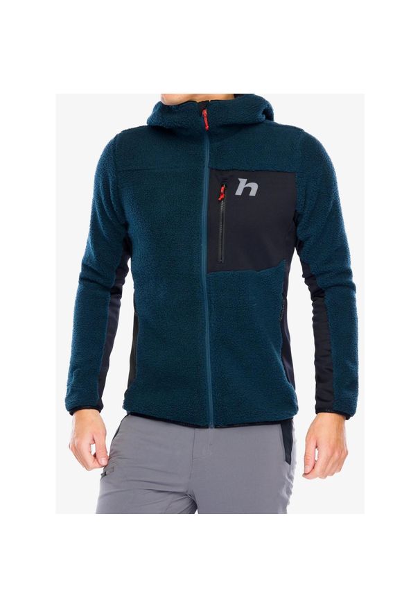 Kurtka polarowa męska Hannah Kodiak Hoody. Kolor: zielony. Materiał: polar. Sport: turystyka piesza