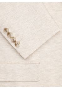 Pako Lorente - PAKO LORENTE - Beżowa dzianinowa marynarka męska. Kolor: beżowy. Materiał: dzianina #4