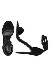 DeeZee Sandały LB0607-1 Czarny. Kolor: czarny. Materiał: materiał #4