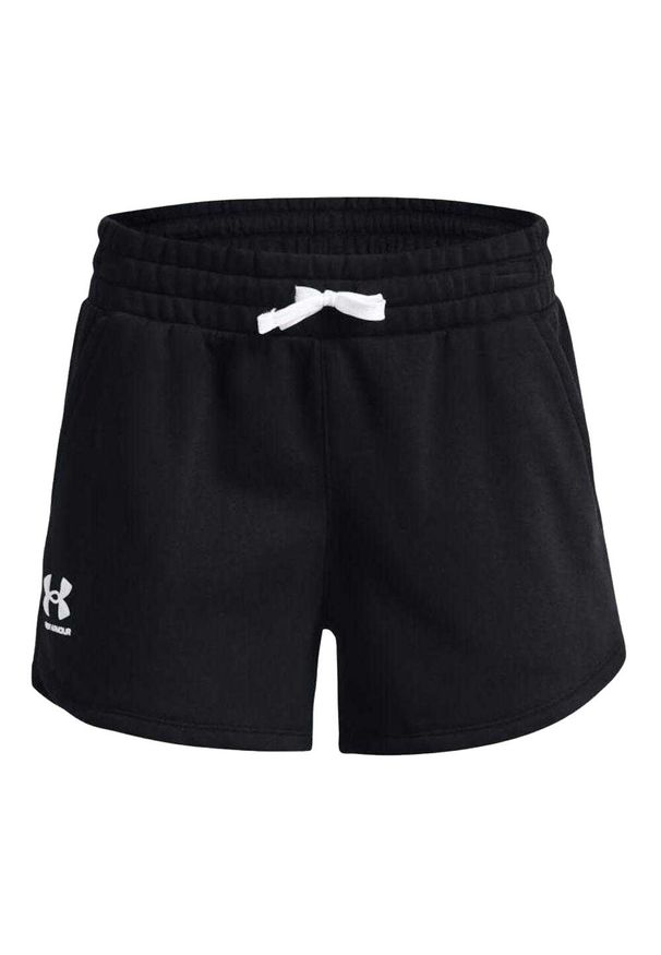 Under Armour - Shorty Damskie Polar Rival. Kolor: czarny. Materiał: polar. Sport: turystyka piesza