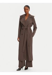 BARDOT - Bardot Trencz Kira Trench Coat 57053JB3 Brązowy Regular Fit. Kolor: brązowy. Materiał: syntetyk #1
