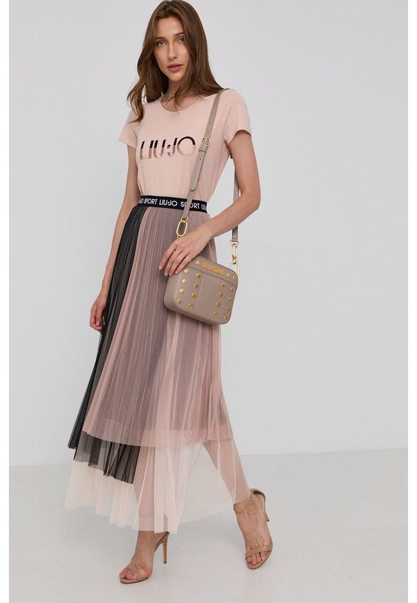 Love Moschino Torebka kolor beżowy. Kolor: beżowy