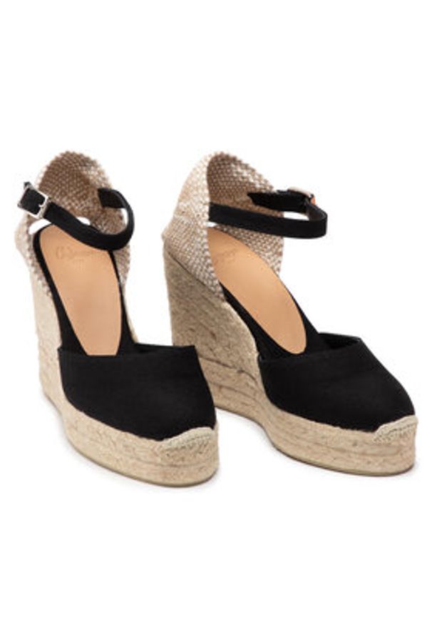 Castañer Espadryle Carol/8ED/001 020975-100 Czarny. Kolor: czarny. Materiał: materiał