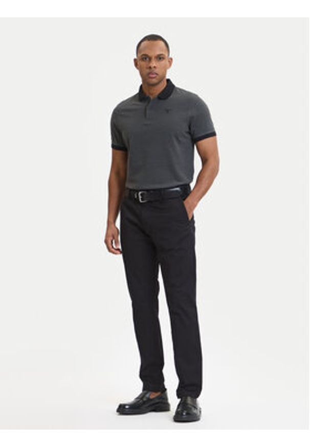 Barbour Polo Essential MML0628BK31 Szary Regular Fit. Typ kołnierza: polo. Kolor: szary. Materiał: bawełna