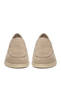 Gino Rossi - GINO ROSSI Mokasyny LORELLA 26220 Beżowy. Kolor: beżowy. Materiał: zamsz, skóra #5