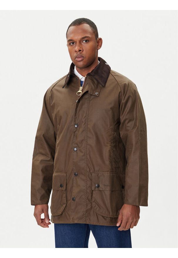 Barbour Kurtka przejściowa MWX0017BE51 Brązowy Regular Fit. Kolor: brązowy. Materiał: bawełna