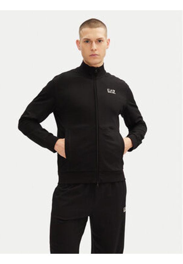 EA7 Emporio Armani Dres 7M000235 AF13512 MC156 Czarny Regular Fit. Kolor: czarny. Materiał: bawełna