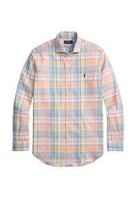 Polo Ralph Lauren Koszula 710B16699001 Kolorowy Custom Fit. Typ kołnierza: polo. Materiał: len. Wzór: kolorowy #6