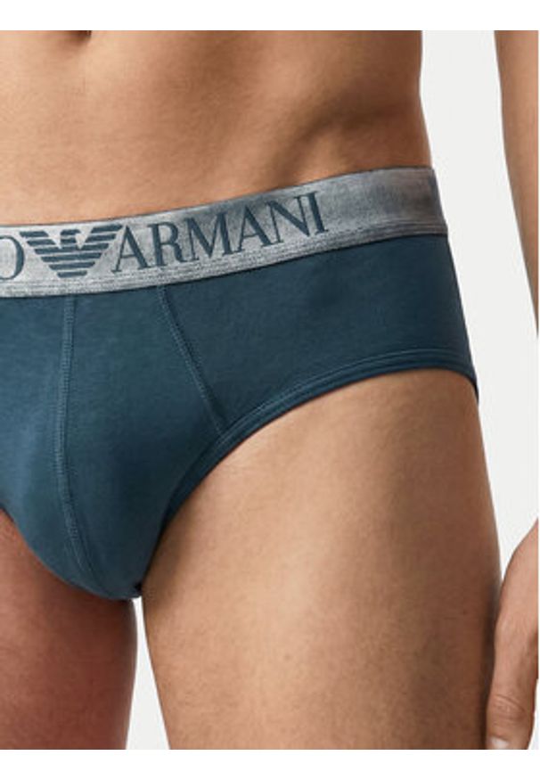 Emporio Armani Underwear Komplet slipów EM000258 AF18886 MB396 Granatowy. Kolor: niebieski. Materiał: bawełna