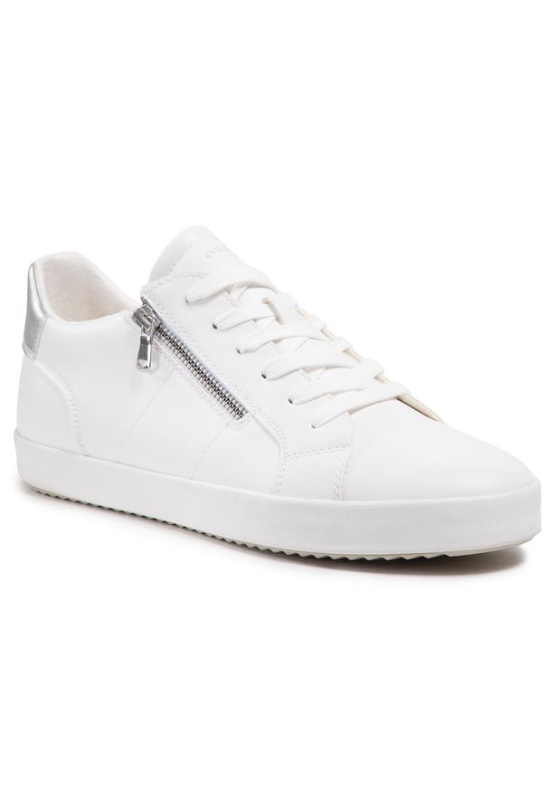 Sneakersy Geox D Blomiee A D026HA 000BC C1405 Optic White. Kolor: biały. Materiał: skóra