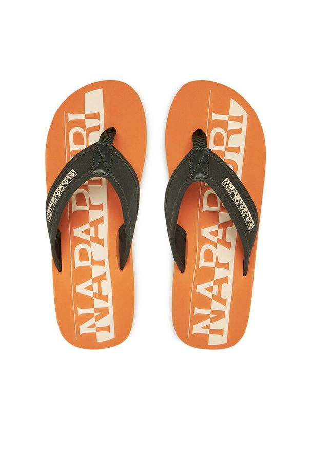 Japonki Napapijri. Kolor: brązowy