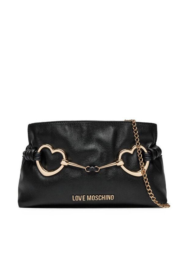 Love Moschino - LOVE MOSCHINO Torebka JC4034PP1MLB0000 Czarny. Kolor: czarny. Materiał: skórzane