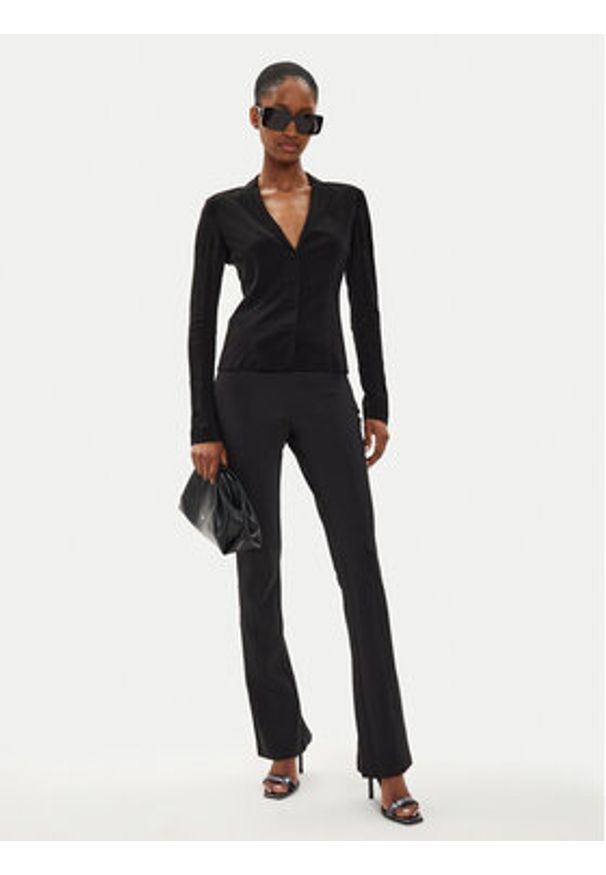 Calvin Klein Spodnie materiałowe K20K207171 Czarny Flare Fit. Kolor: czarny. Materiał: syntetyk