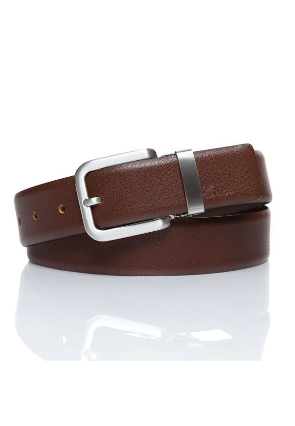 Tom Tailor - TOM TAILOR PASEK SKÓRZANY SOPO-TT293 680 35mm Ledergürtel. Materiał: skóra. Styl: klasyczny
