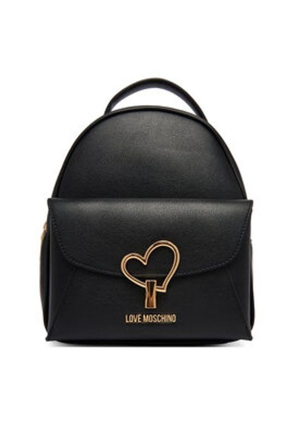 Love Moschino - LOVE MOSCHINO Plecak JC4137PP1OLQ0000 Czarny. Kolor: czarny. Materiał: skóra
