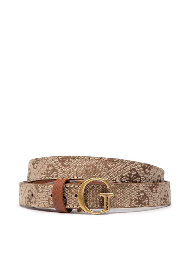 Guess Pasek Damski Aviana Belts BW7682 VIN20 Brązowy. Kolor: brązowy. Materiał: materiał