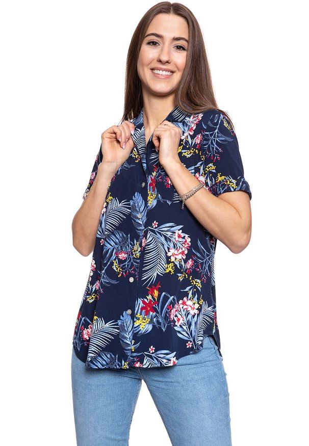 Mustang - KOSZULA DAMSKA MUSTANG Edda AOP Blouse 1009460 11708