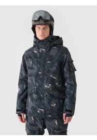 4f - 4F Kurtka snowboardowa membrana 10000 męska - multikolor M. Okazja: na co dzień. Typ kołnierza: kaptur. Kolor: wielokolorowy. Materiał: dzianina, materiał, tkanina, poliester. Sezon: zima. Styl: sportowy, klasyczny, casual
