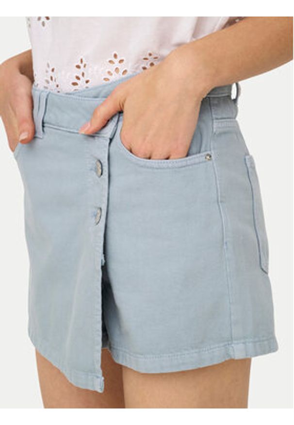 only - ONLY Spódnico-szorty Milly 15338617 Błękitny Regular Fit. Kolor: niebieski. Materiał: bawełna